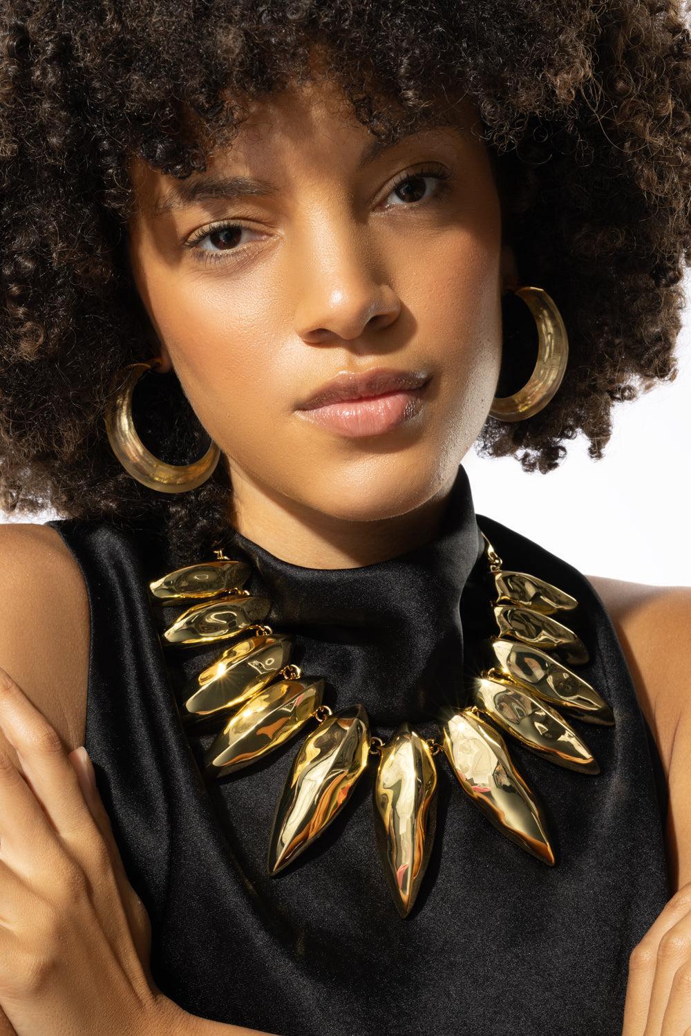 Brut Armor Necklace-YELLOW-JEWELRYBOUTIQUENECKLACE O-ALEXIS BITTAR