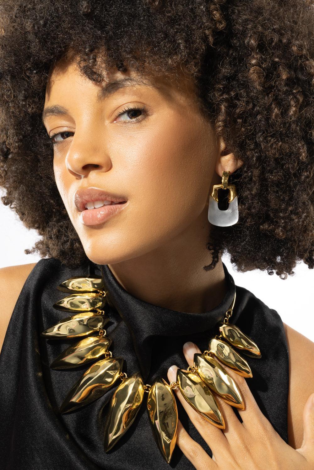 Luminous Lucite Door Knocker Earrings-BLUE-JEWELRYBOUTIQUEEARRING-ALEXIS BITTAR