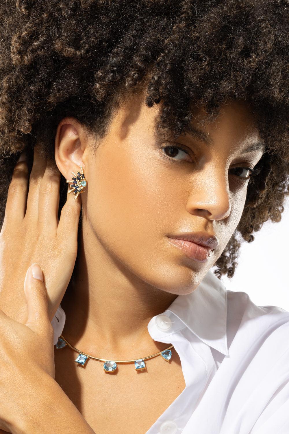 Mini Brinco Sunshine Earrings-YELLOW GOLD-JEWELRYFINE JEWELEARRING-CAROL KAUFFMANN