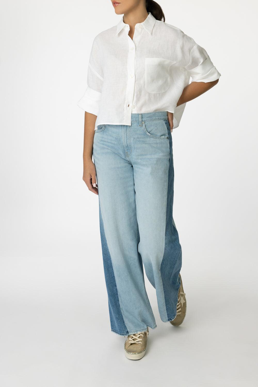 Next Ex Linen Shirt - White-WHITE-P-CLOTHINGTOPBLOUSE-TWP