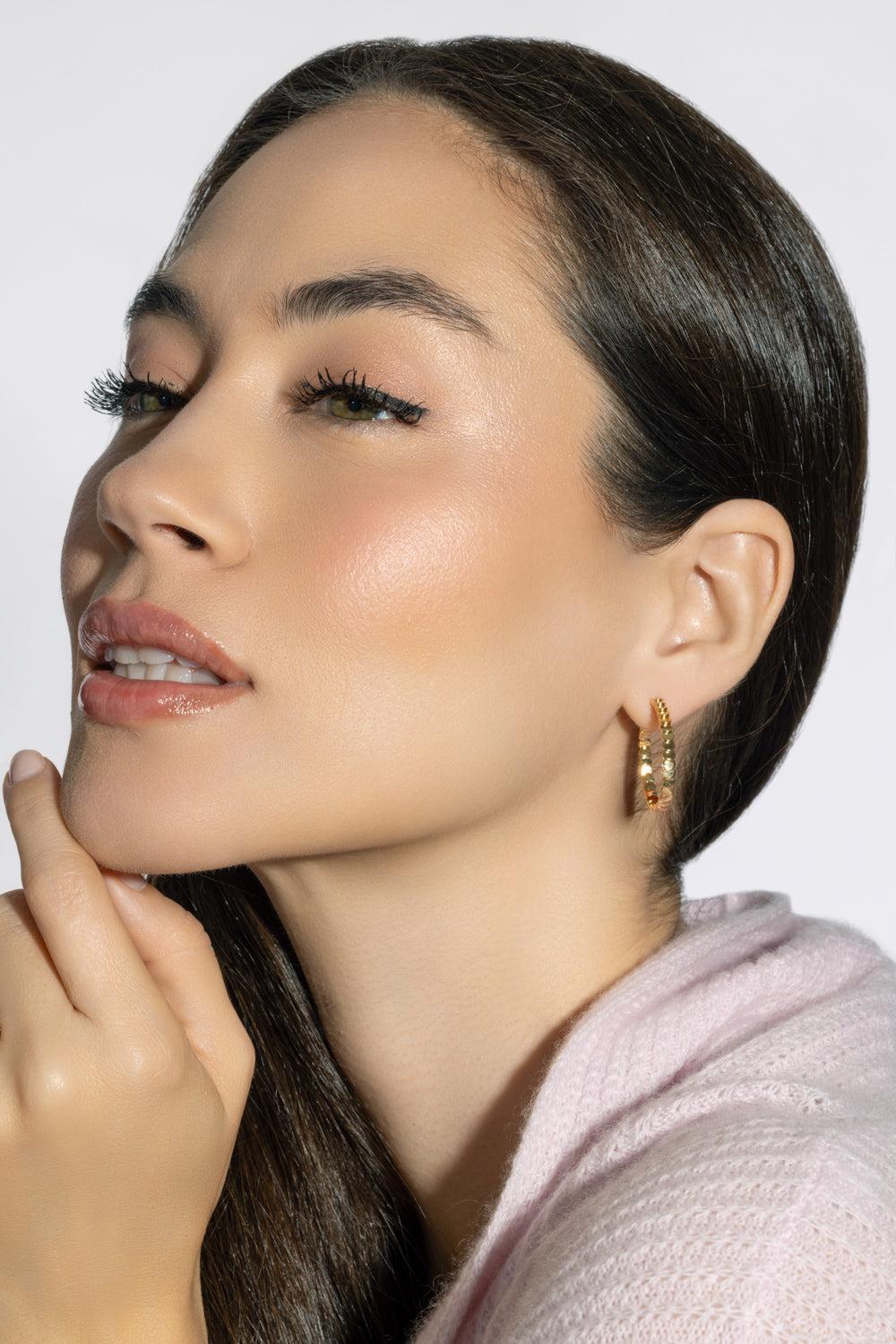 Medium Classic Luna Hoop Earrings-ROSE GOLD-JEWELRYFINE JEWELEARRING-ANITA KO