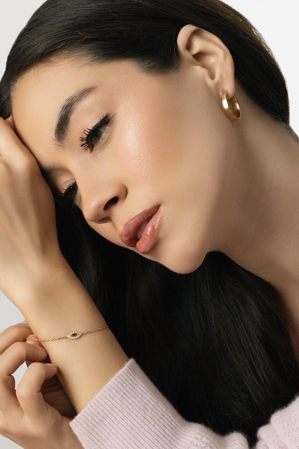 Medium Classic Meryl Hoop Earrings-ROSE GOLD-JEWELRYFINE JEWELEARRING-ANITA KO