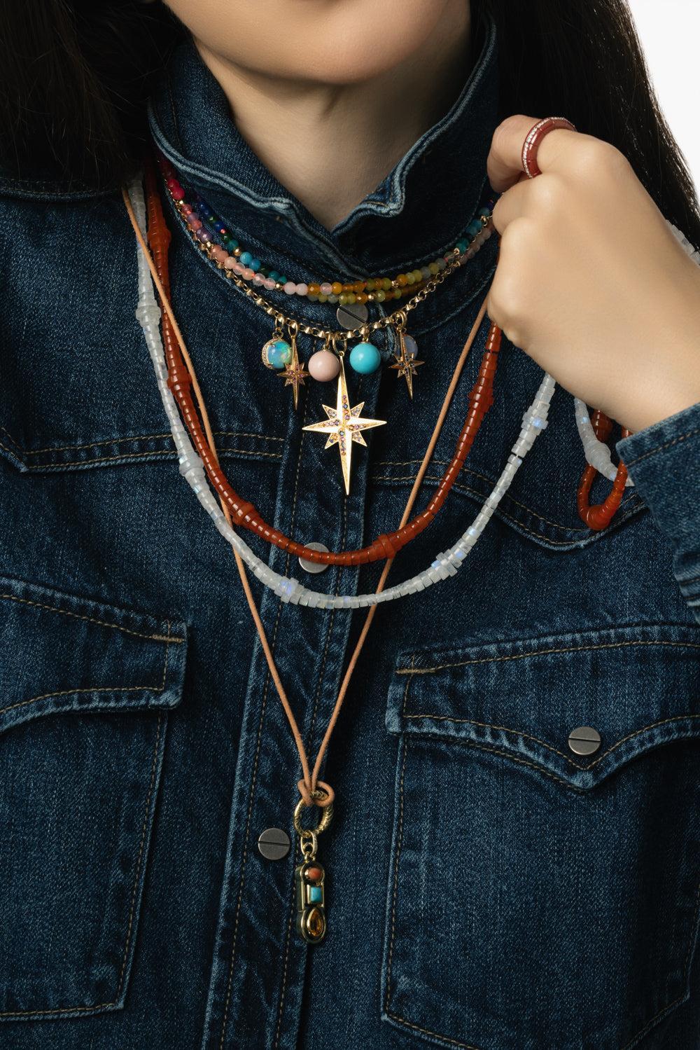 Shadow Morse Code Pendant-YELLOW GOLD-JEWELRYFINE JEWELPENDANT-JENNA BLAKE