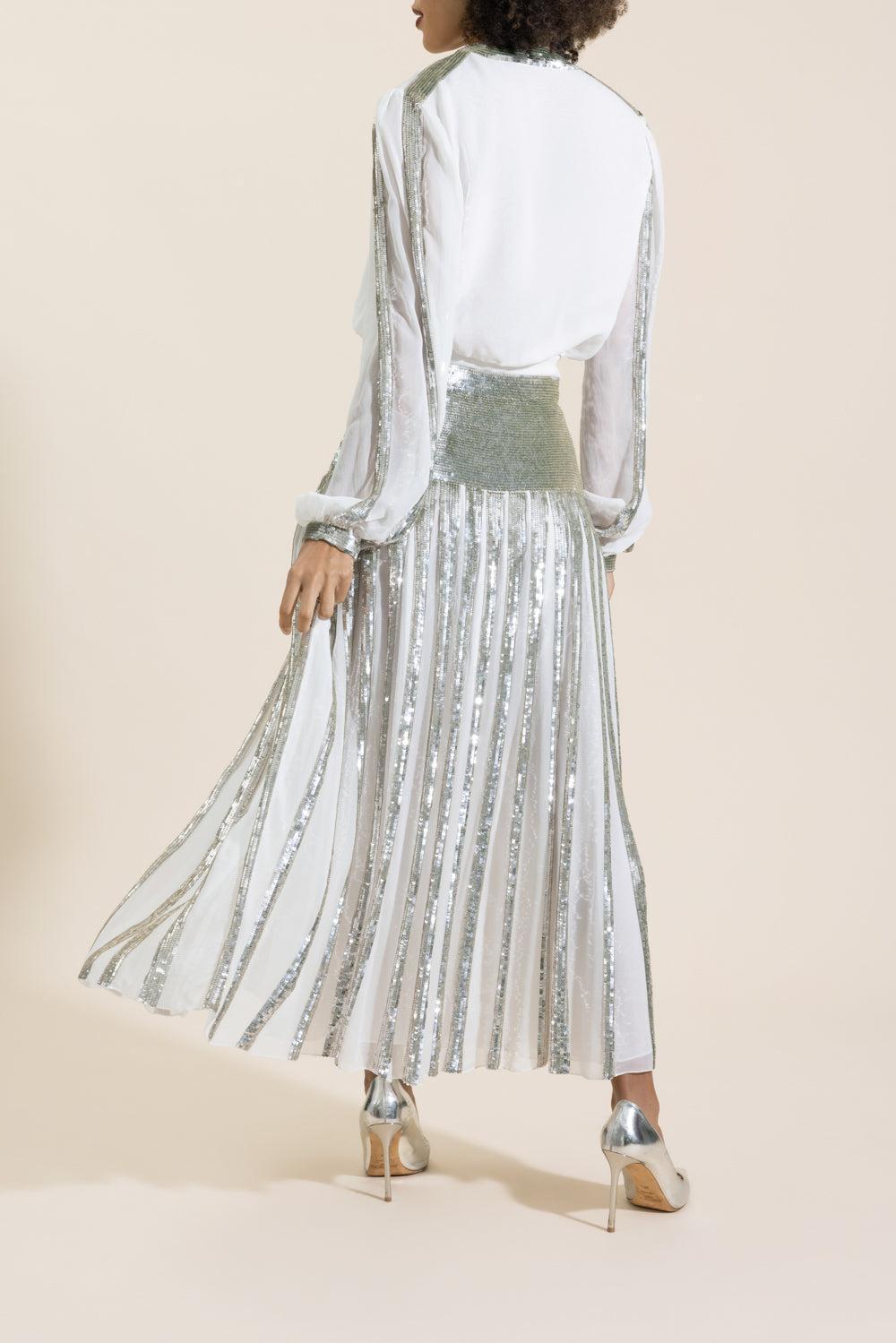 Filigree Blouse-SILVER-4-CLOTHINGTOPBLOUSE-TEMPERLEY LONDON