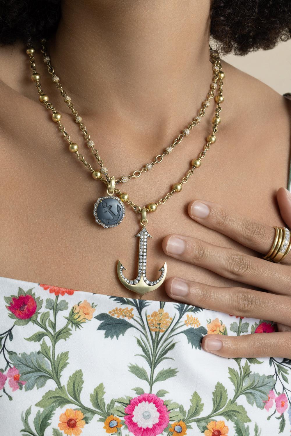 Ball Necklace-YELLOW GOLD-28-JEWELRYFINE JEWELNECKLACE O-SYLVA & CIE