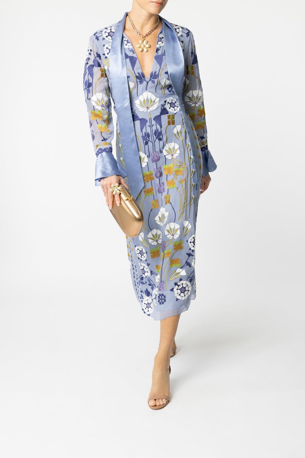 Casa Dress - Blue-BLUE-2-CLOTHINGDRESSCOCKTAIL-TEMPERLEY LONDON