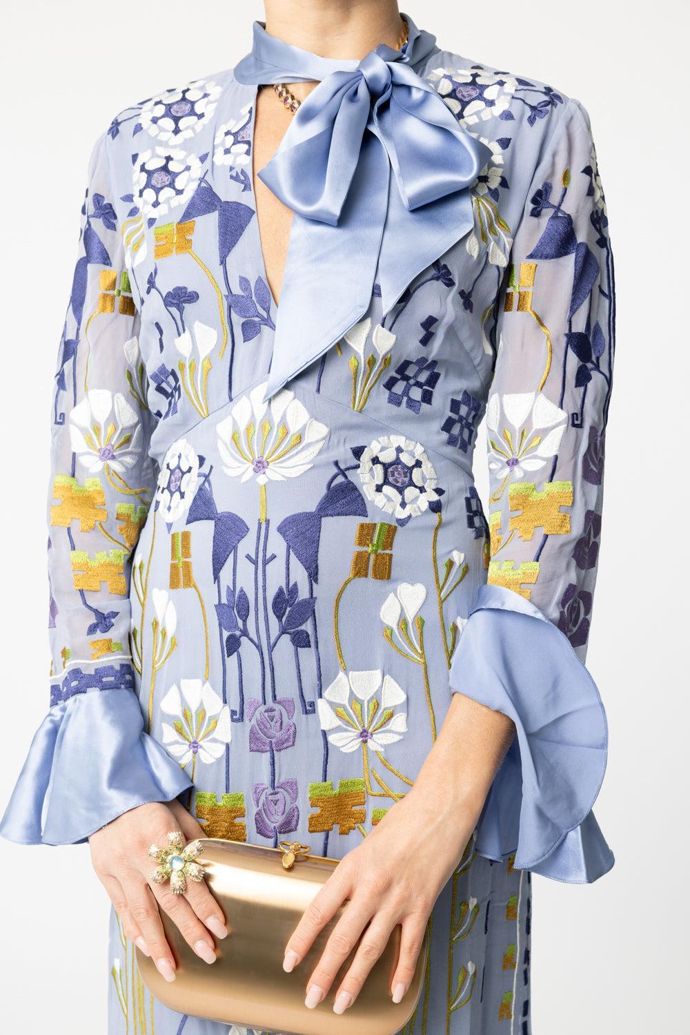 Casa Dress - Blue-BLUE-2-CLOTHINGDRESSCOCKTAIL-TEMPERLEY LONDON