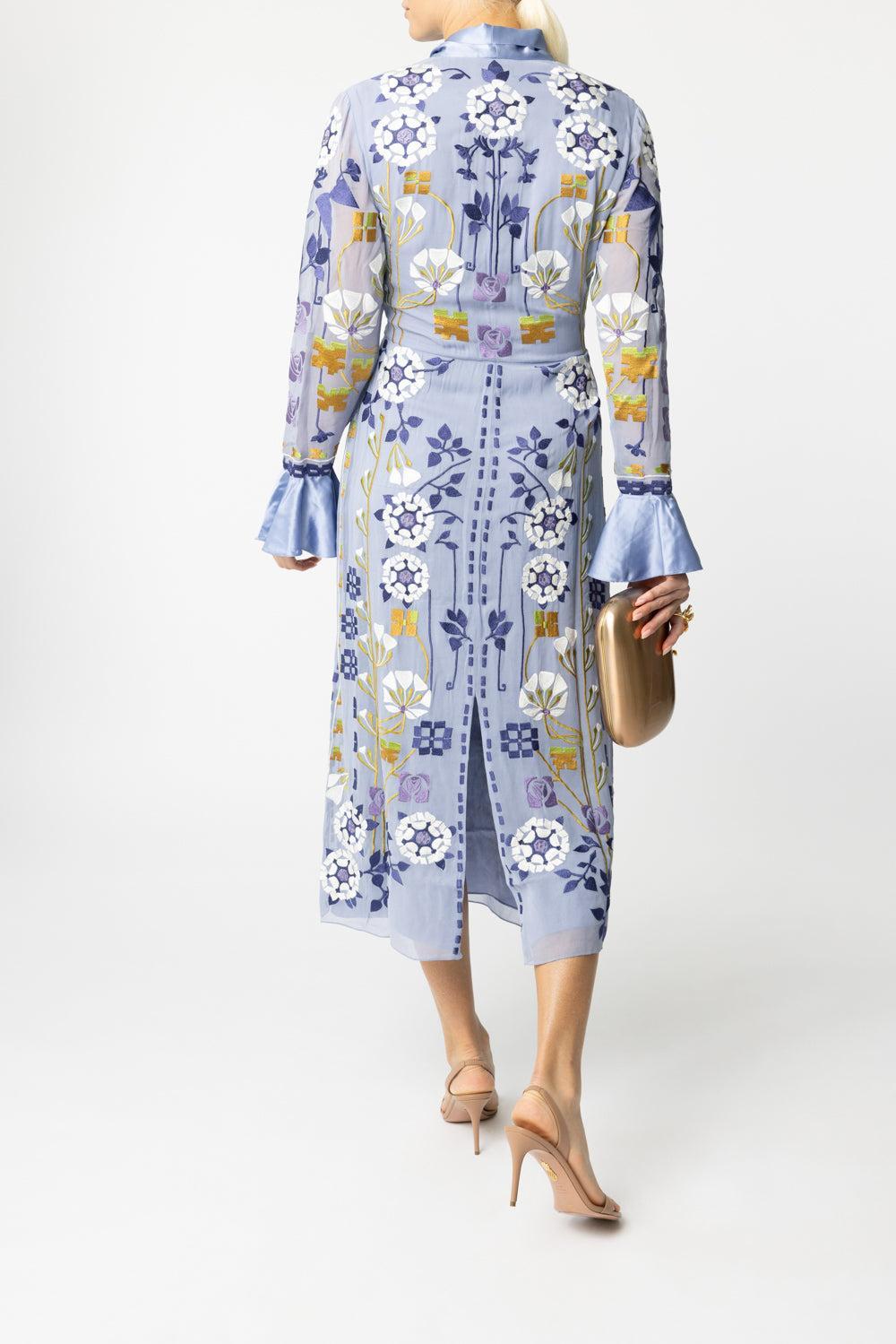Casa Dress - Blue-BLUE-2-CLOTHINGDRESSCOCKTAIL-TEMPERLEY LONDON