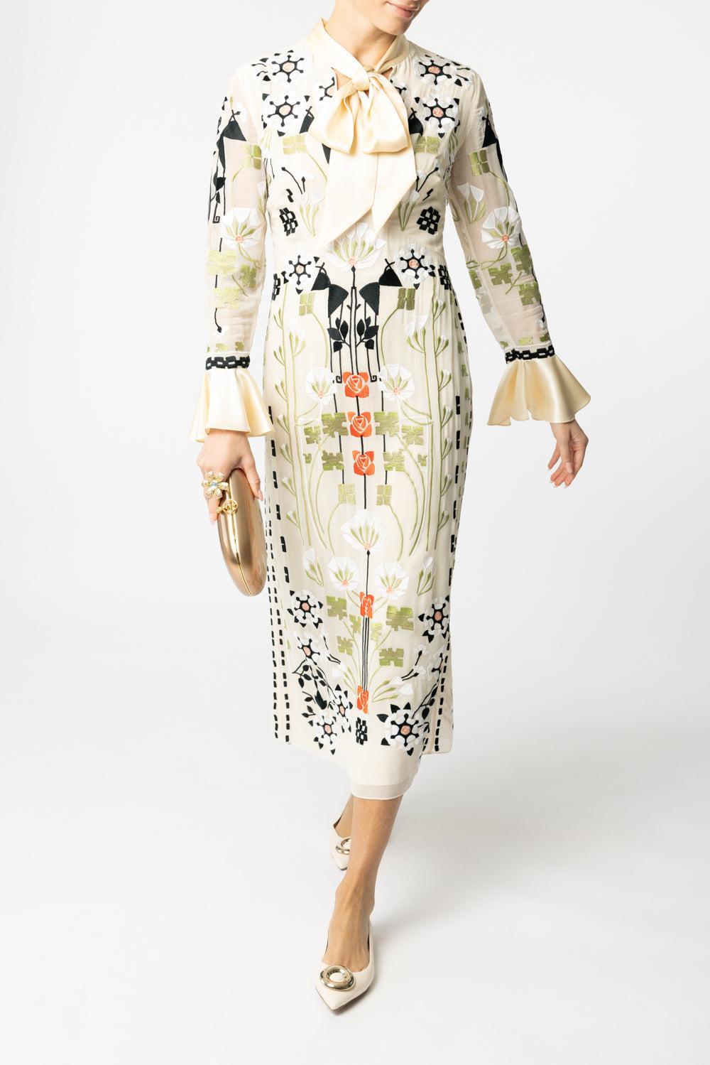 Casa Dress - Sand-SAND-4-CLOTHINGDRESSCOCKTAIL-TEMPERLEY LONDON