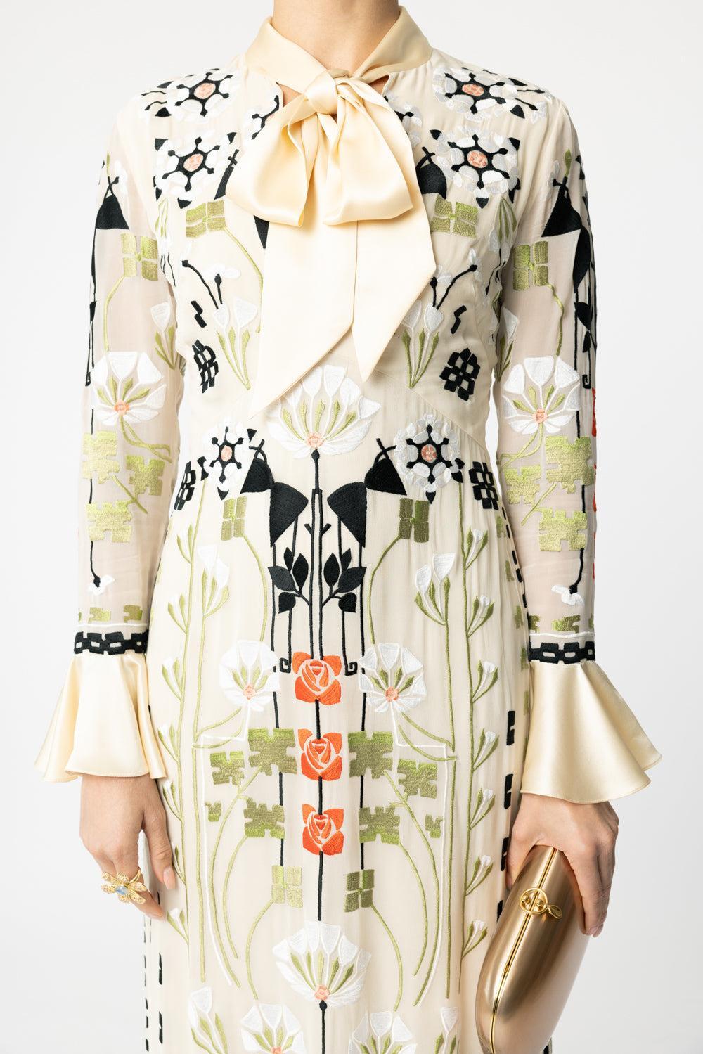 Casa Dress - Sand-SAND-4-CLOTHINGDRESSCOCKTAIL-TEMPERLEY LONDON