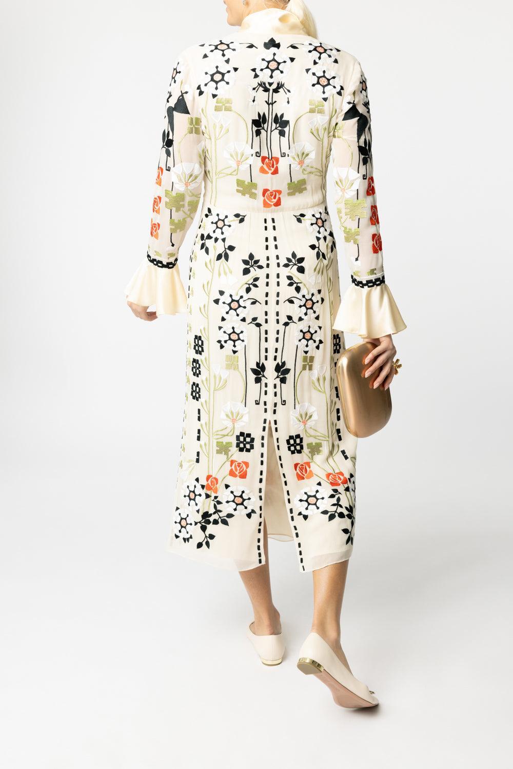 Casa Dress - Sand-SAND-4-CLOTHINGDRESSCOCKTAIL-TEMPERLEY LONDON