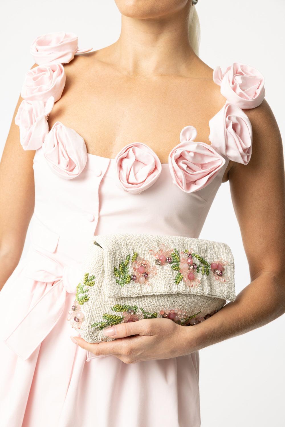 Mini Scoopneck Dress-PLE ROSE-38-CLOTHINGDRESSCASUAL-GIAMBATTISTA VALLI