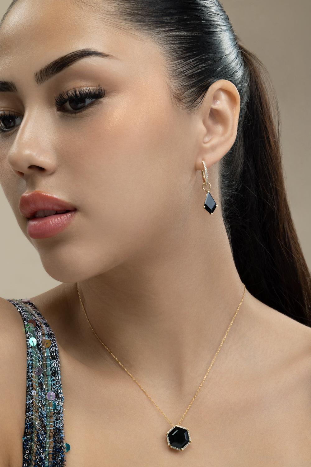Diamond Hinge Hoop Earrings-YELLOW GOLD-JEWELRYFINE JEWELEARRING-LISA NIK