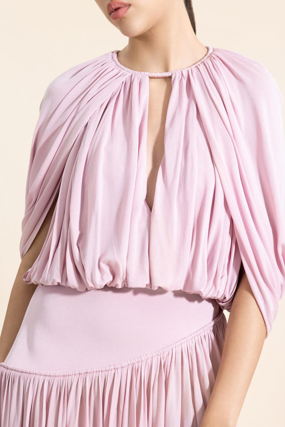 Alchemy Cape Blouse-PINK-1-CLOTHINGTOPBLOUSE-ZIMMERMANN