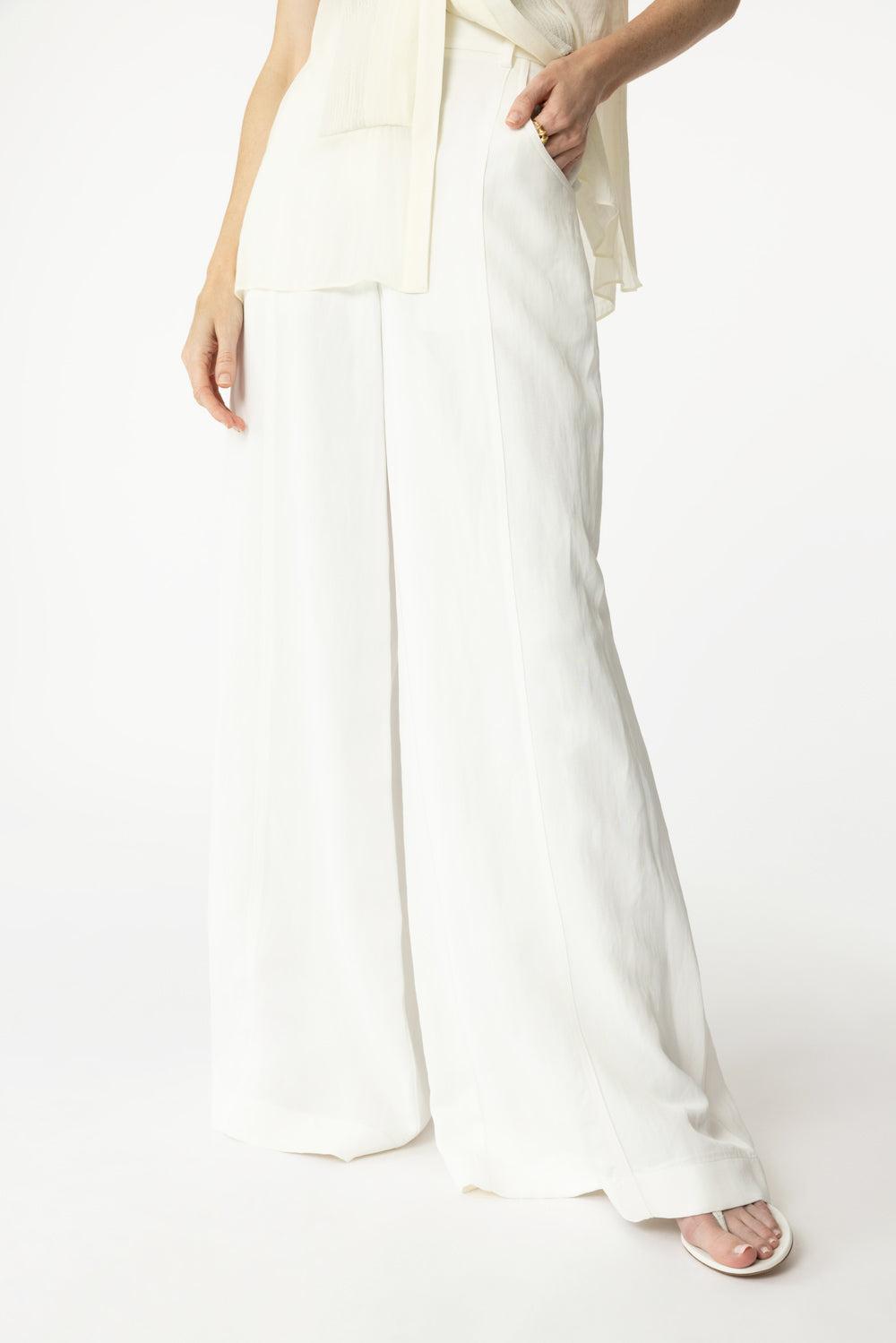 Dee's Coated Linen Trouser-WHITE-2-CLOTHINGPANTWIDE LEG-TWP