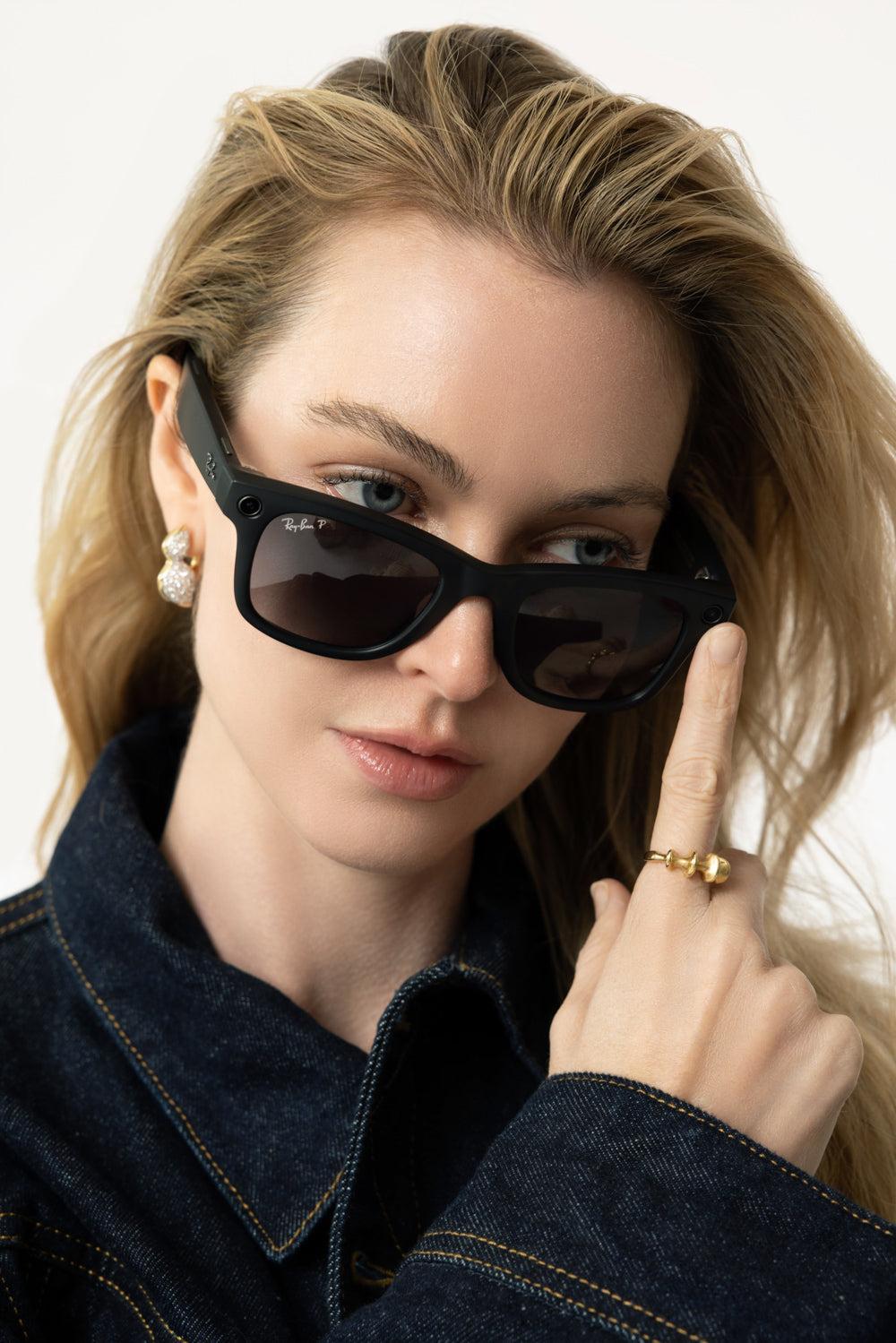 Meta Wayfarer - Black-MATTE BLACK/GRAPHITE-ACCESSORIESUNGLASSES-RAY-BAN