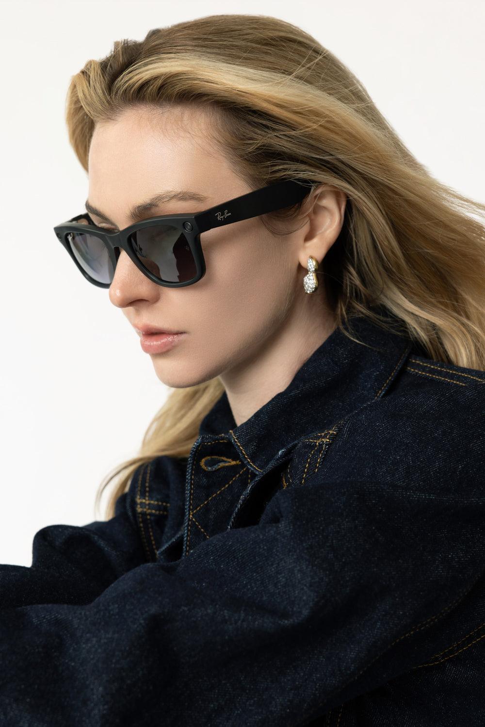 Meta Wayfarer - Black-MATTE BLACK/GRAPHITE-ACCESSORIESUNGLASSES-RAY-BAN