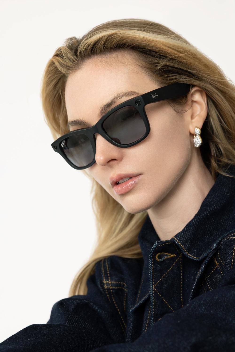 Meta Wayfarer - Black-MATTE BLACK/GRAPHITE-ACCESSORIESUNGLASSES-RAY-BAN