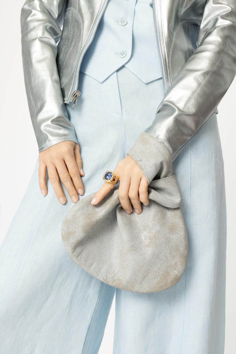 Nexus Clutch - Faded Gray-FADDGRAY-HANDBAGCLUTCHES-MARY SMALLWOOD