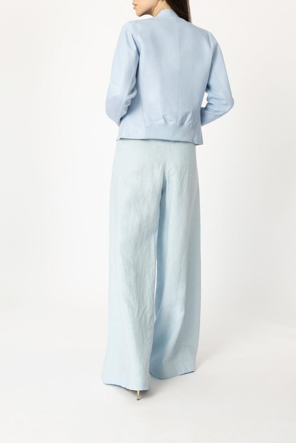 Chapin Cropped Jacket-COOLBLUE-XS-CLOTHINGJACKETLEATHER-LAMARQUE