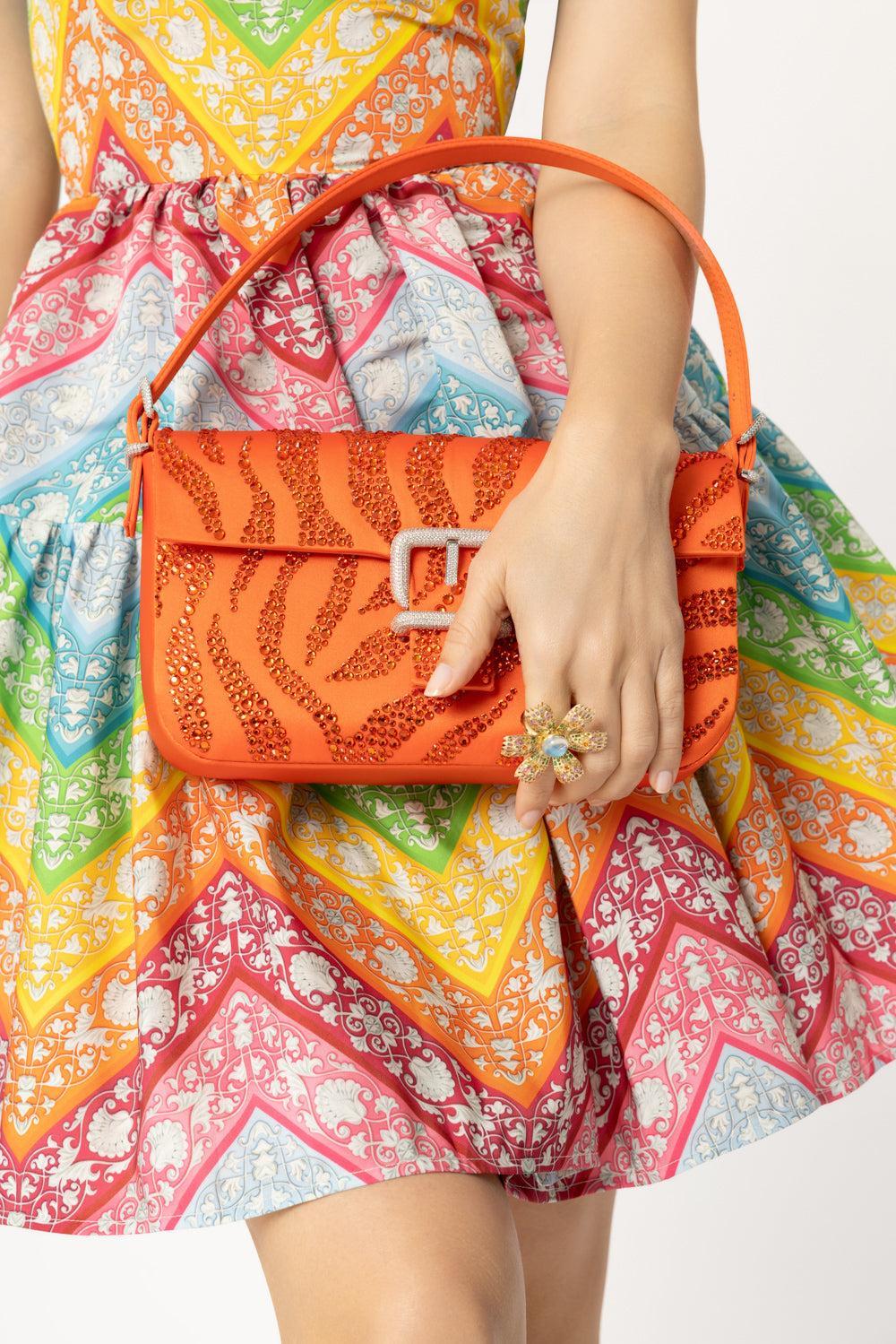 Habibi Bag - Papaya Ramage-PAPYARMG-O/S-HANDBAGTOP HANDLE-GEDEBE
