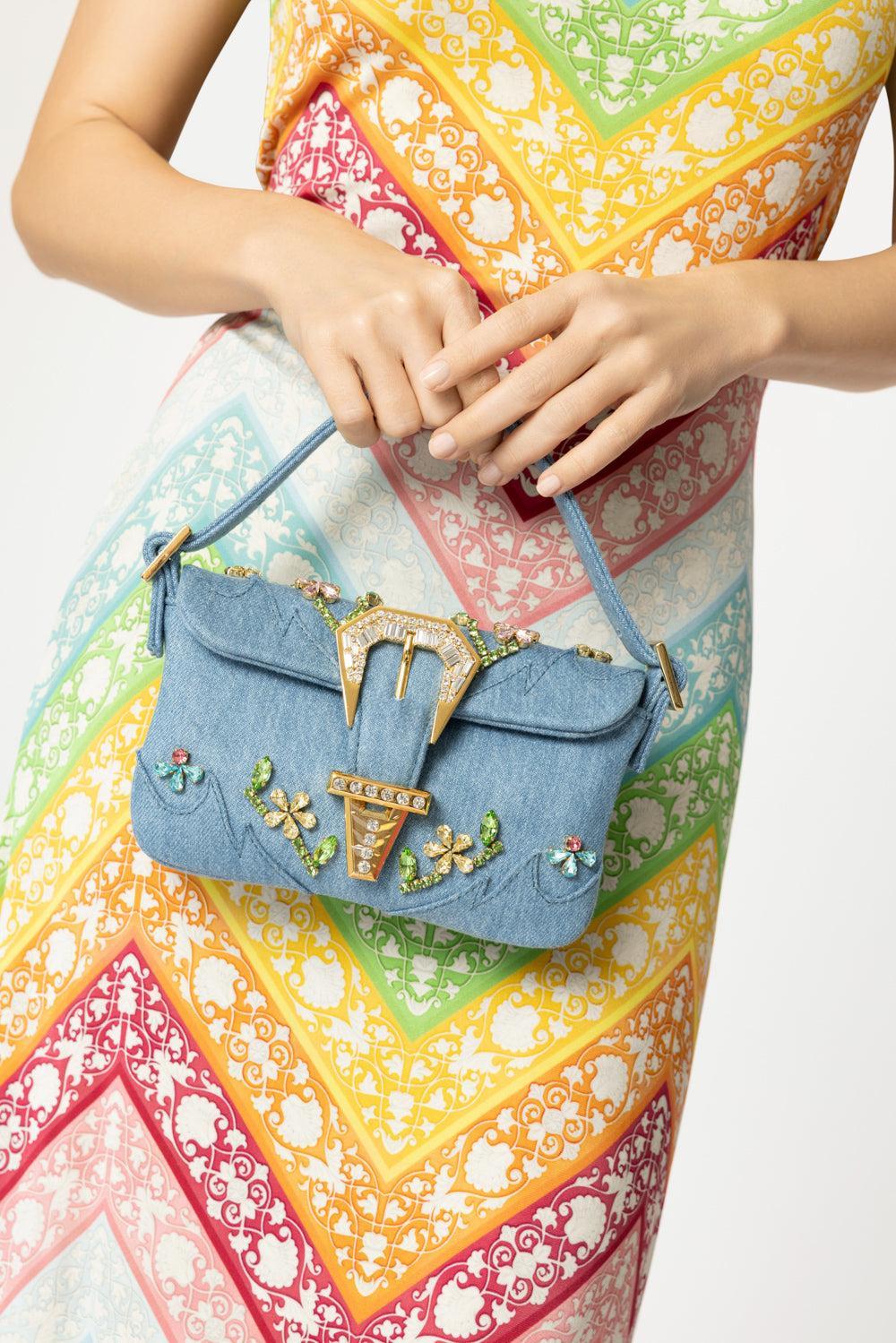 Mini Habibi Bag - Denim-DENIM-O/S-HANDBAGTOP HANDLE-GEDEBE
