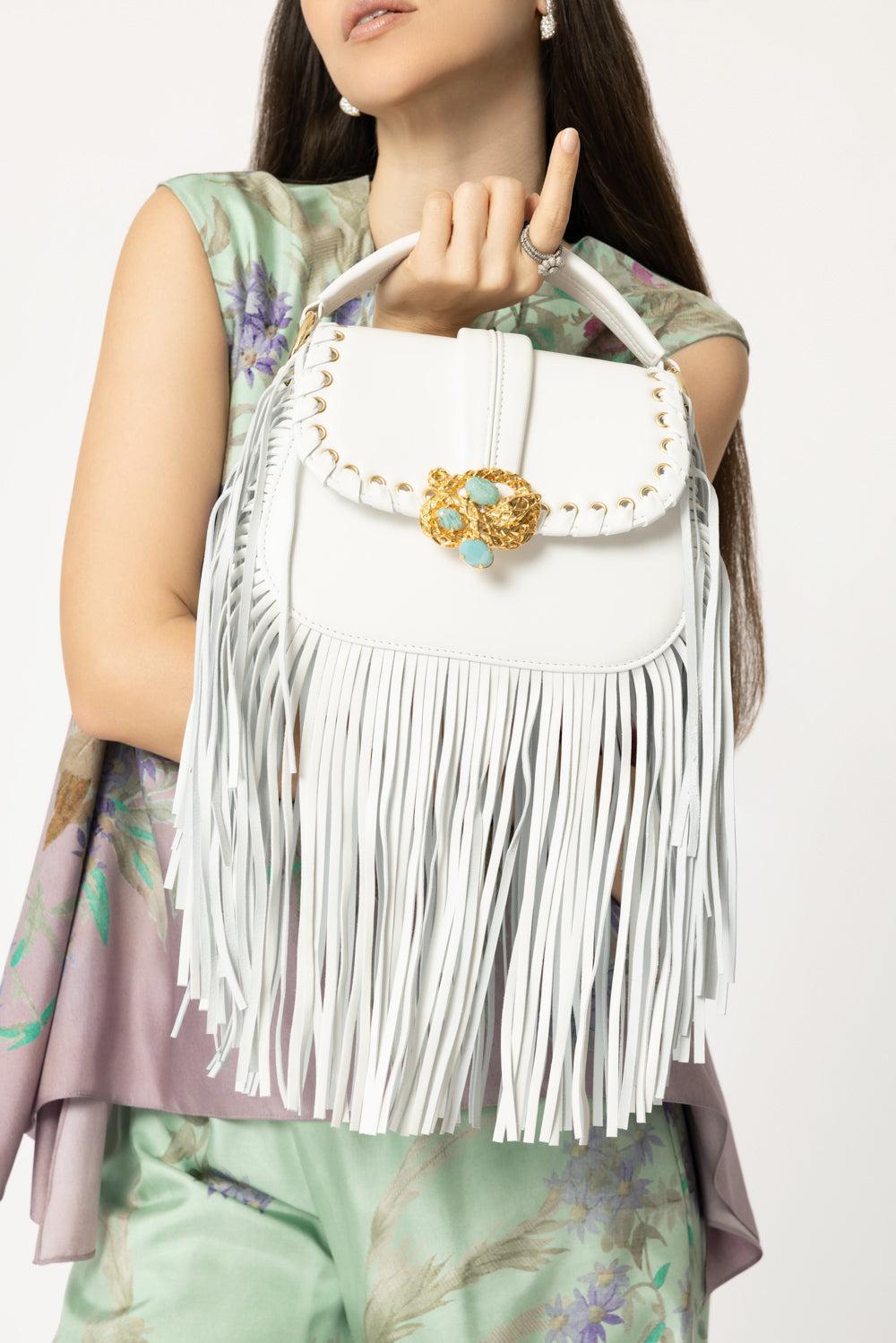 Alice Fringe Bag - White-WHITE-O/S-HANDBAGTOP HANDLE-GEDEBE