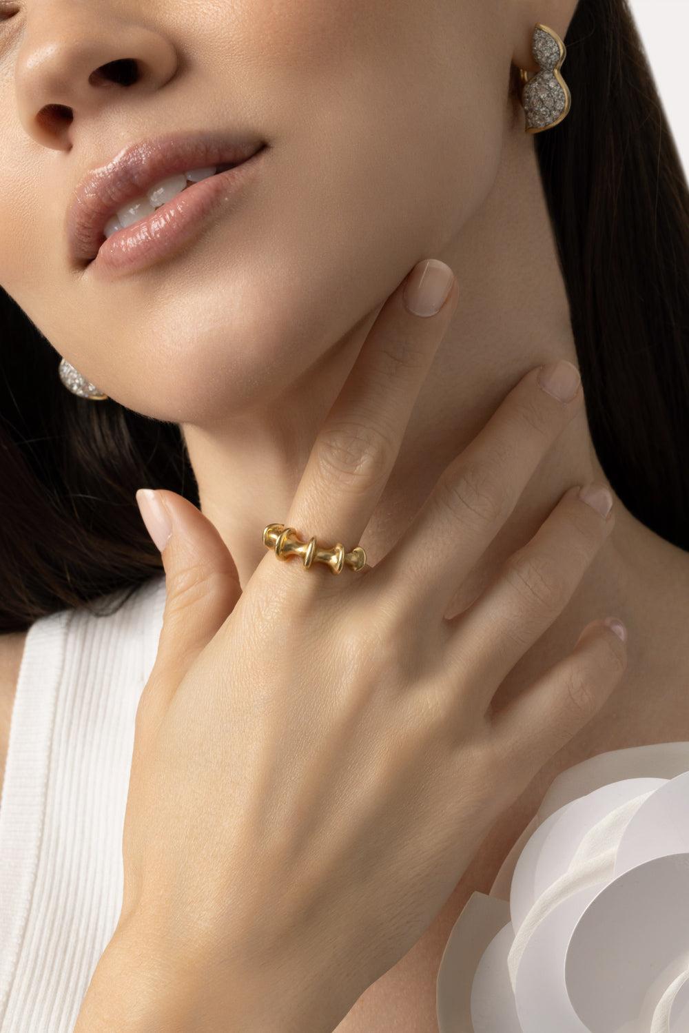 Chrona Band Ring-YELLOW GOLD-6.5-JEWELRYFINE JEWELRING-VRAM