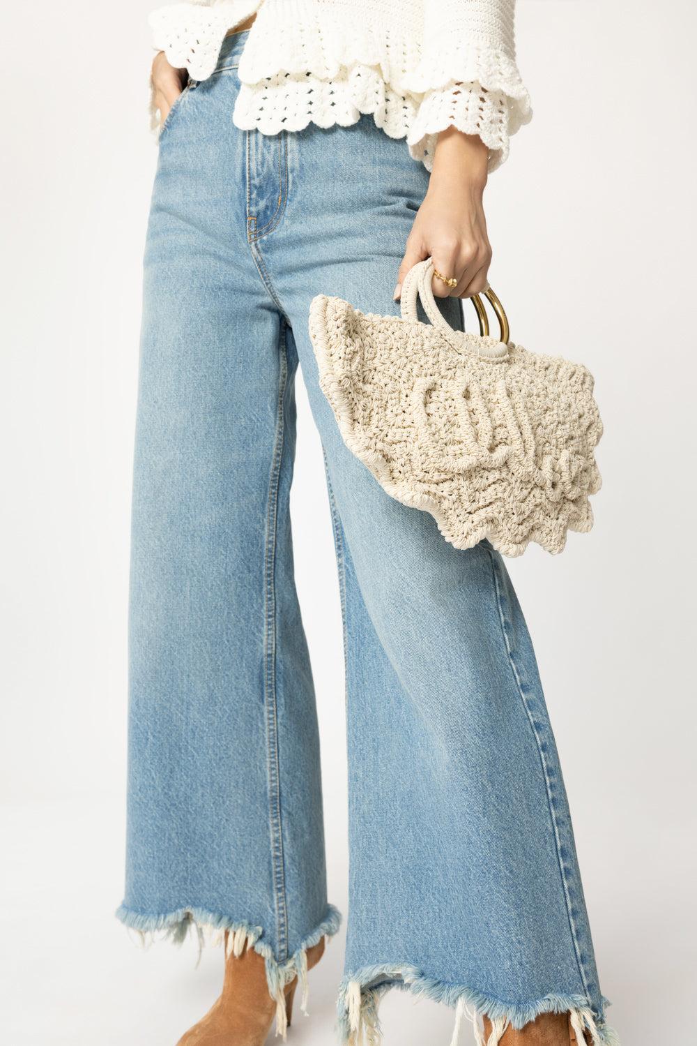 Frayed Edge Jeans-ICEDBLUE-26-CLOTHINGPANTDENIM-CHLOÉ