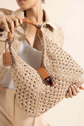 Dudu Mini Hobo Bag-BROWN-O/S-HANDBAGSHOULDER-ERMANNO SCERVINO