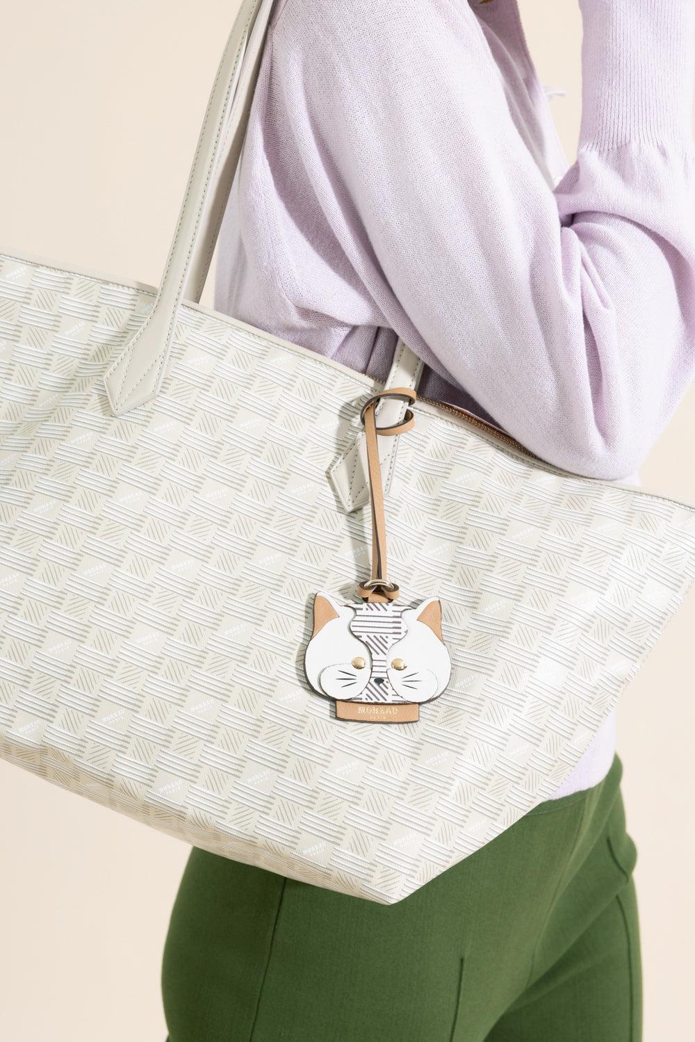 Cat Charm-CREAM-HANDBAGACCESSORIES-MOREAU