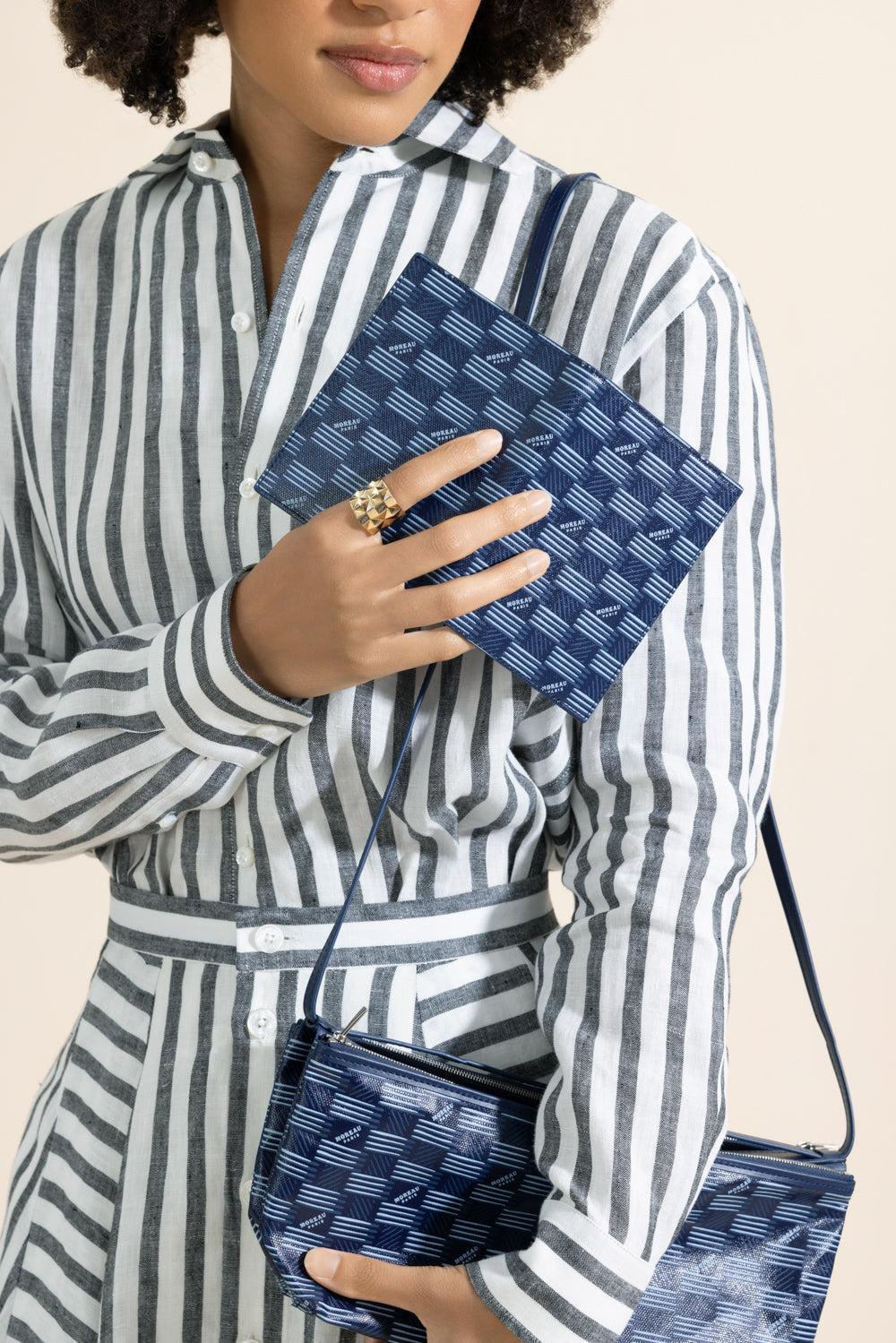 Passport Holder - Navy Blue-BLUE-HANDBAGTRAVEL-MOREAU