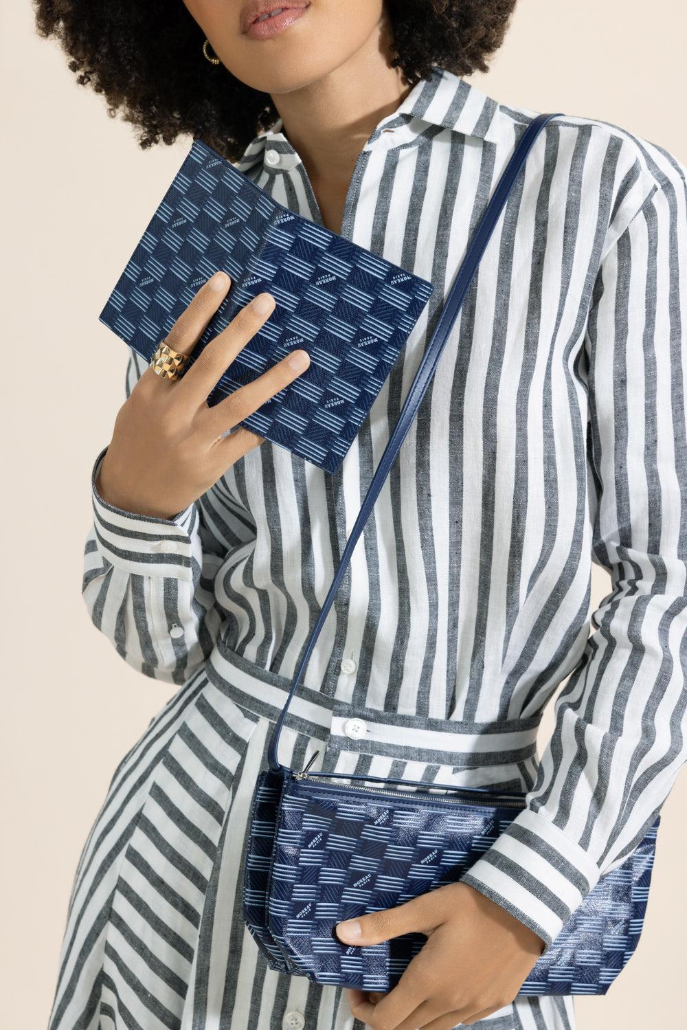 Passport Holder - Navy Blue-BLUE-HANDBAGTRAVEL-MOREAU