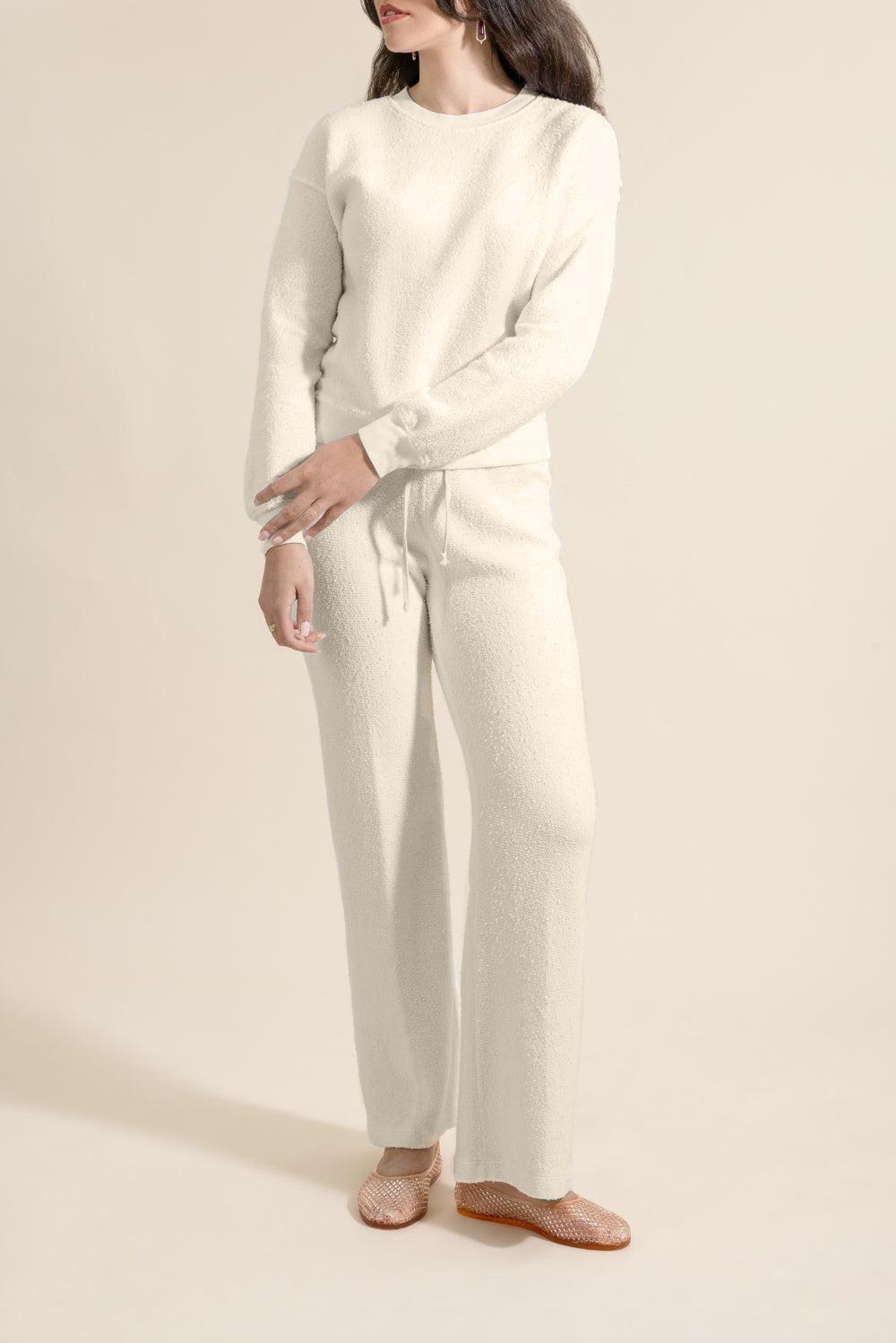 Le Classique Crewneck-CREAM-1-CLOTHINGTOPSWEATER-The Lady & The Sailor x Marissa Collections