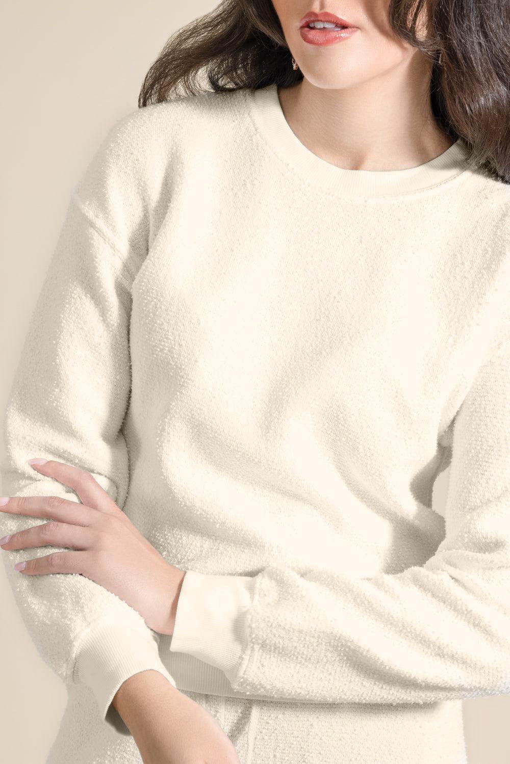 Le Classique Crewneck-CREAM-1-CLOTHINGTOPSWEATER-The Lady & The Sailor x Marissa Collections