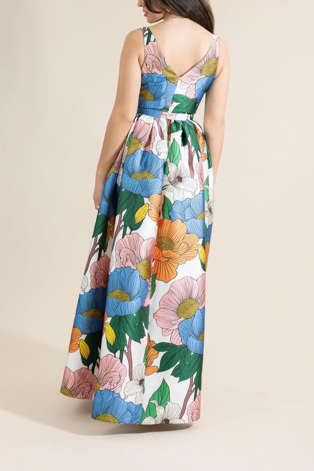 Isabella Dress - Salento-FLORAL-4-CLOTHINGDRESSGOWN-BORGO DE NOR