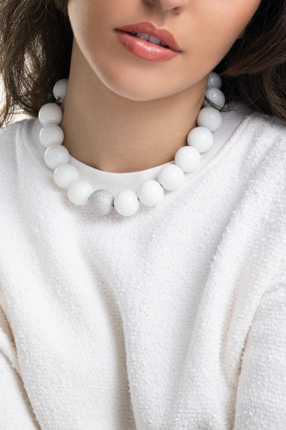 Flatiron Downtown Necklace-WHITE GOLD-JEWELRYFINE JEWELNECKLACE O-CAROLINA BUCCI