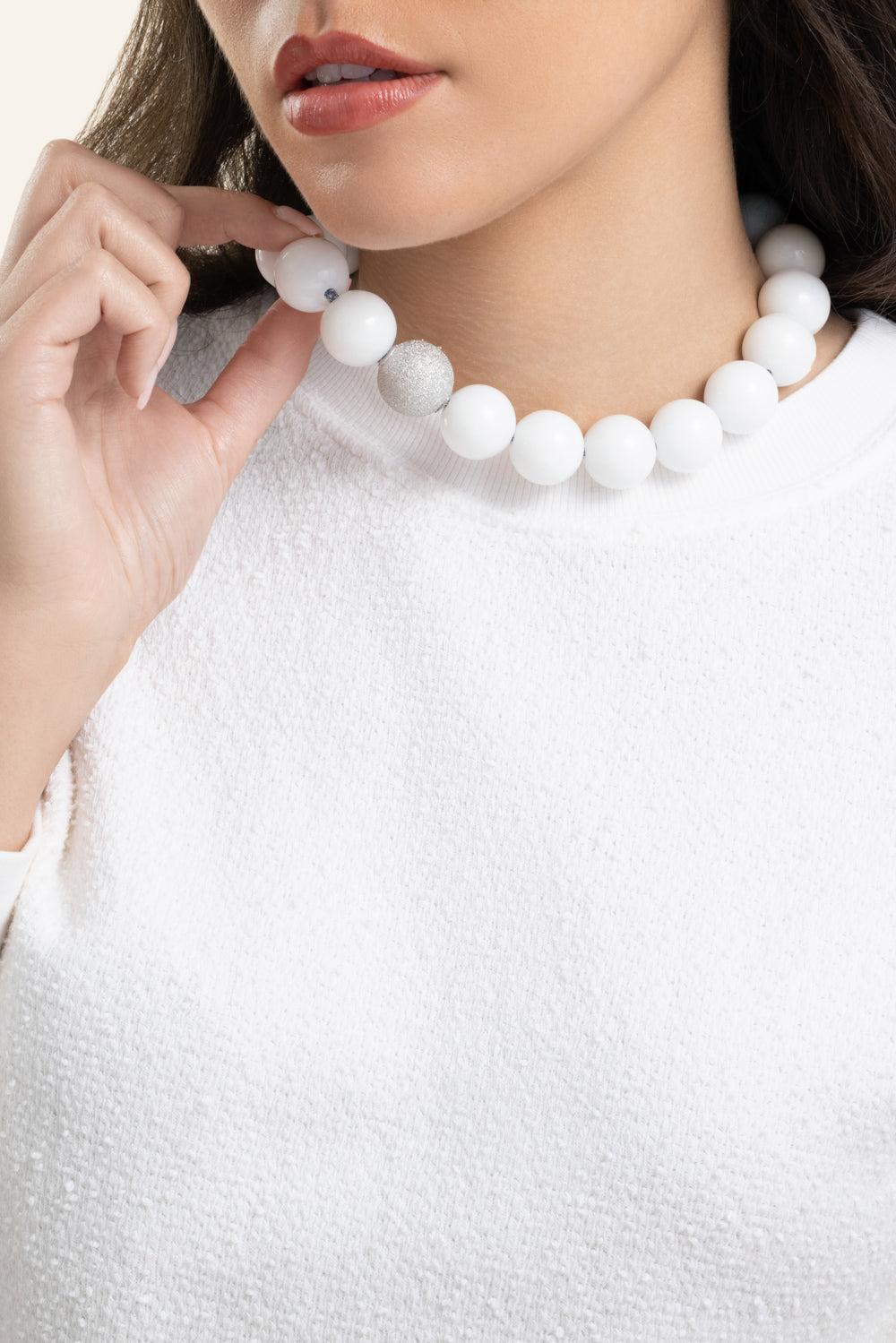 Flatiron Downtown Necklace-WHITE GOLD-JEWELRYFINE JEWELNECKLACE O-CAROLINA BUCCI