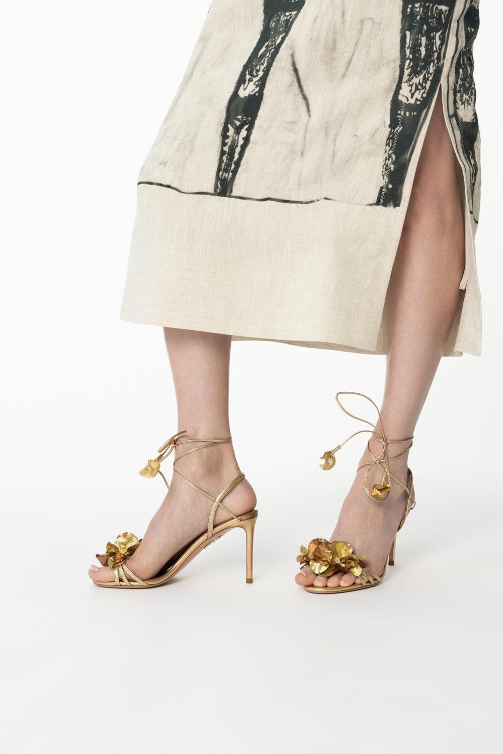 Summer Sun Sandal 85-SFT GOLD-36.5-SHOESANDAL-AQUAZZURA
