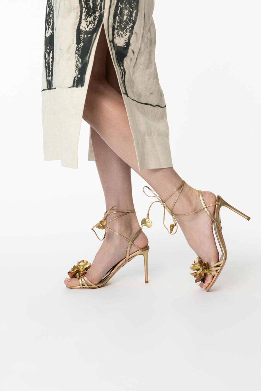 Summer Sun Sandal 85-SFT GOLD-36.5-SHOESANDAL-AQUAZZURA