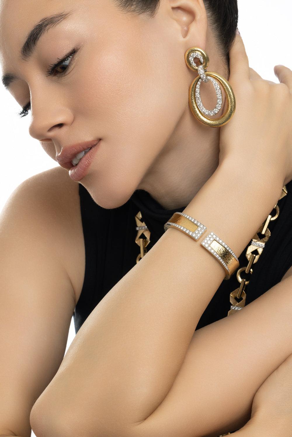Slim Gap Cuff Bracelet-YELLOW GOLD-JEWELRYFINE JEWELBRACELET O-DAVID WEBB