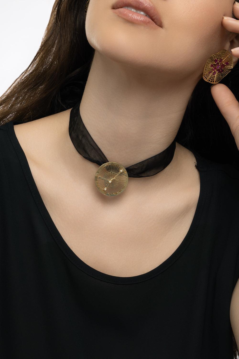 Aries Explosion Pendant-YELLOW GOLD-JEWELRYFINE JEWELPENDANT-CAROL KAUFFMANN