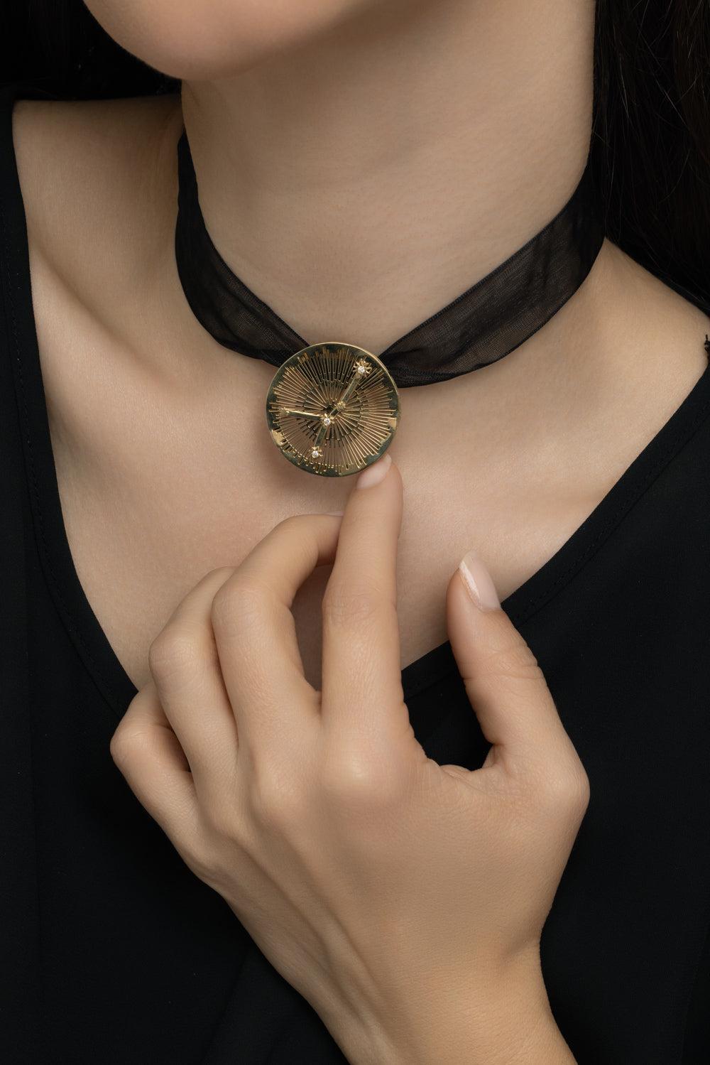 Aries Explosion Pendant-YELLOW GOLD-JEWELRYFINE JEWELPENDANT-CAROL KAUFFMANN