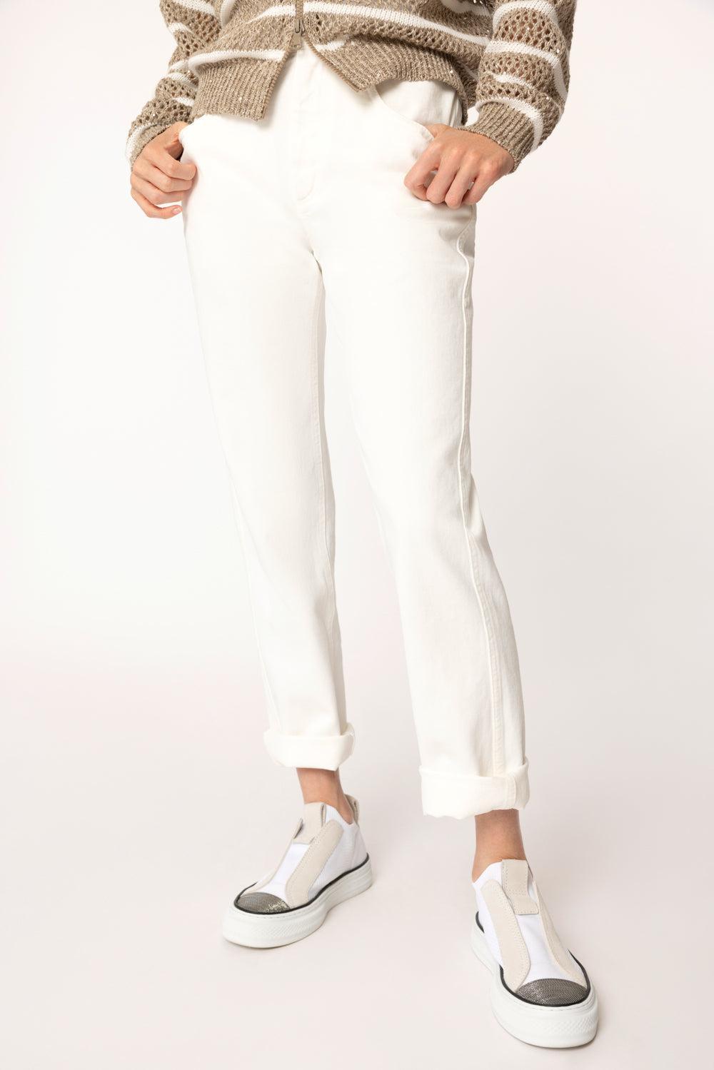 Contemporary Square Jean - Naturale-NATURAL-36-CLOTHINGPANTDENIM-BRUNELLO CUCINELLI