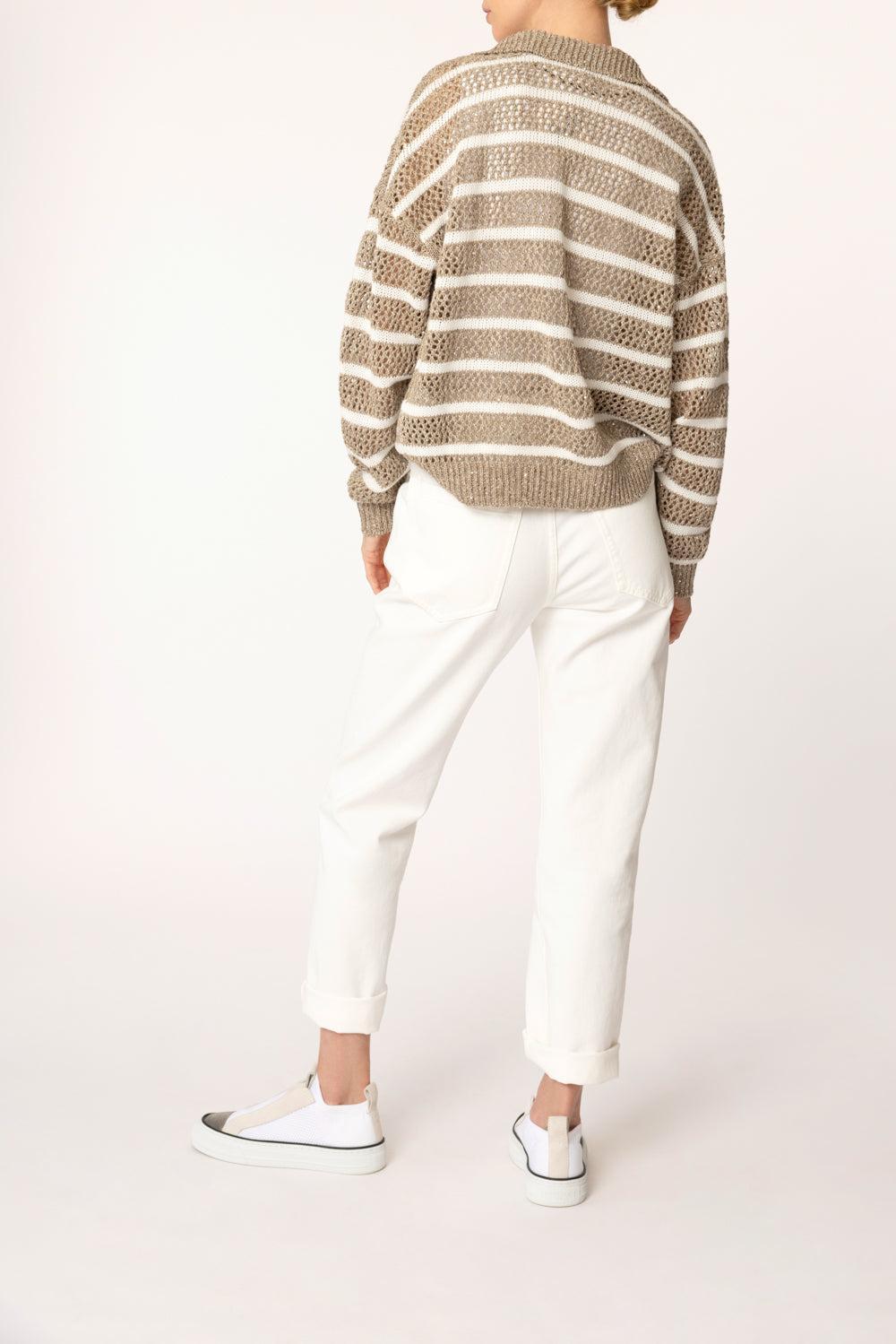 Contemporary Square Jean - Naturale-NATURAL-36-CLOTHINGPANTDENIM-BRUNELLO CUCINELLI