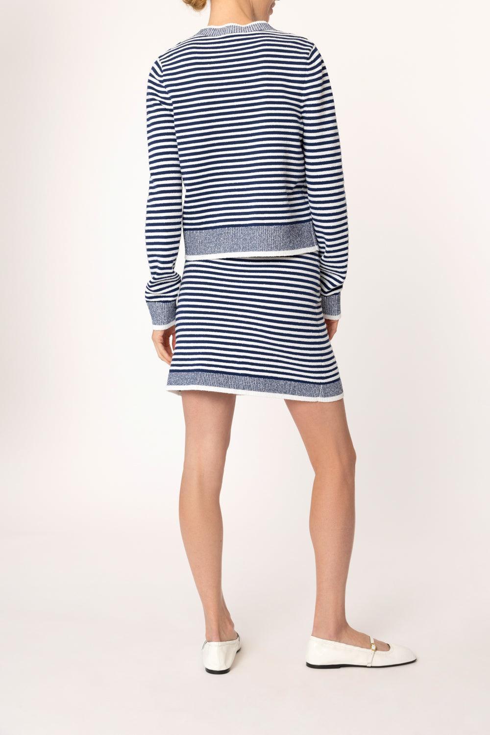 Striped Mini Skirt-RBLNCBLE-XS-CLOTHINGSKIRTMINI-SONIA RYKIEL