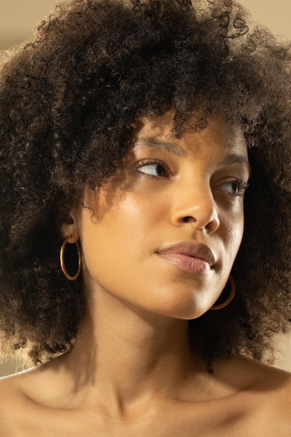Large Plain Hoops-YELLOW GOLD-JEWELRYFINE JEWELEARRING-CADAR