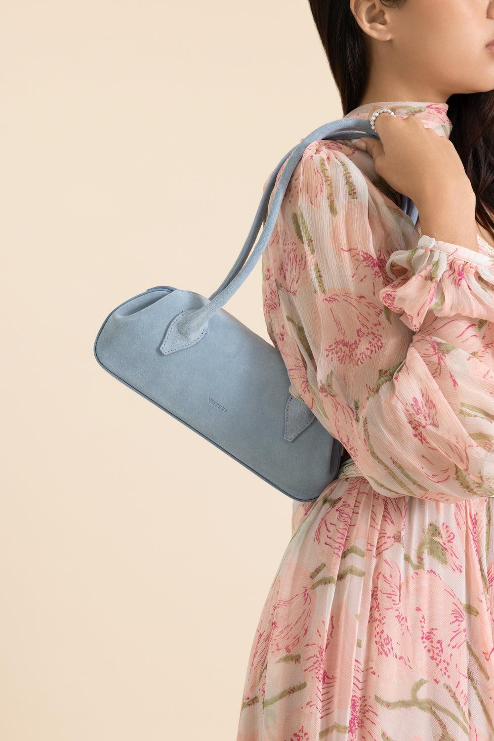 Oyster Mini Shoulder Bag - Ocean-BLUE-O/S-HANDBAGSHOULDER-YUZEFI