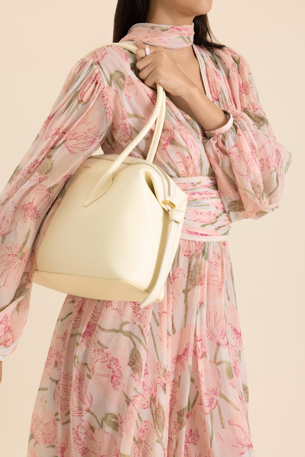 Brioche Duffle Bag - Vanilla-CREAM-O/S-HANDBAGSHOULDER-YUZEFI