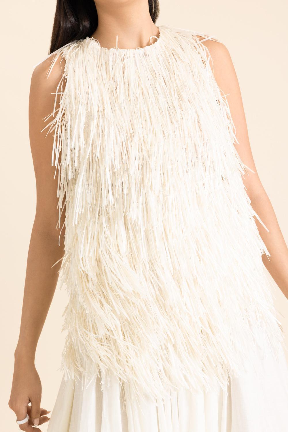 Racer Back Tank-CREAM-XS-CLOTHINGTOPTANK-CO COLLECTION
